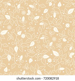 Vector flower seamless pattern background