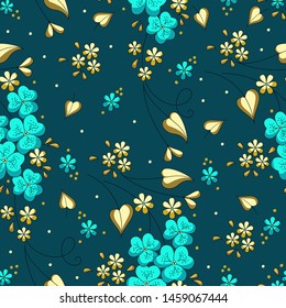 Vector flower seamless pattern element. Elegant texture for backgrounds. Classical luxury old fashioned floral ornament, seamless texture for wallpapers, textile, wrapping