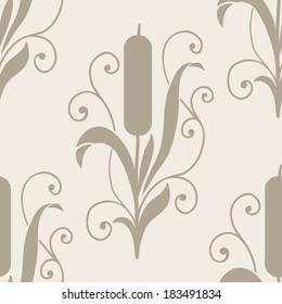 Vector flower seamless pattern element. Elegant texture for backgrounds.