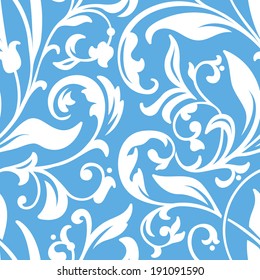 Vector flower seamless pattern element. Elegant texture for backgrounds.