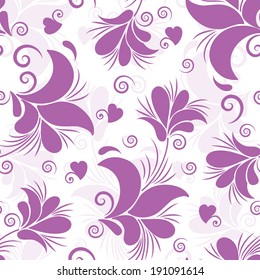 Vector flower seamless pattern element. Elegant texture for backgrounds.