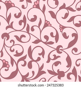 Vector flower seamless pattern element. Elegant texture for backgrounds.