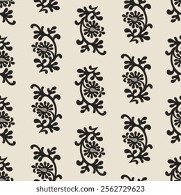 Vector flower seamless pattern element. Elegant texture for backgrounds. Classical luxury old fashioned floral ornament, seamless texture for wallpapers, textile, wrapping.