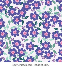 Vector flower seamless pattern element. Elegant texture for backgrounds