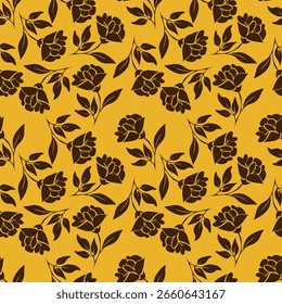 Vector flower seamless pattern element. Elegant texture for backgrounds. Classical luxury old fashioned floral ornament, seamless texture for wallpapers, textile, wrapping