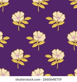 Vector flower seamless pattern element. Elegant texture for backgrounds. Classical luxury old fashioned floral ornament, seamless texture for wallpapers, textile, wrapping