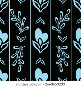 Vector flower seamless pattern element. Elegant texture for backgrounds. Classical luxury old fashioned floral ornament, seamless texture for wallpapers, textile, wrapping