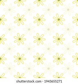 Vector flower seamless repeat pattern design background. Perfect for modern wallpaper, fabric, 
home decor, and wrapping projects.
