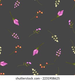 Vector flower seamless repeat pattern design background. Perfect for modern wallpaper, fabric, home decor, and wrapping projects.