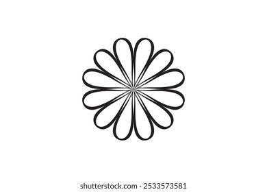 Vector flower shapes black isolated free vector and free editable background