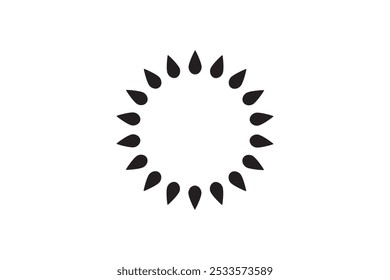 Vector flower shapes black isolated free vector and free editable background