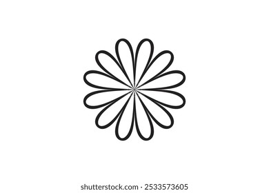 Vector flower shapes black isolated free vector and free editable background