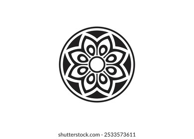 Vector flower shapes black isolated free vector and free editable background