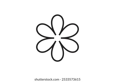 Vector flower shapes black isolated free vector and free editable background