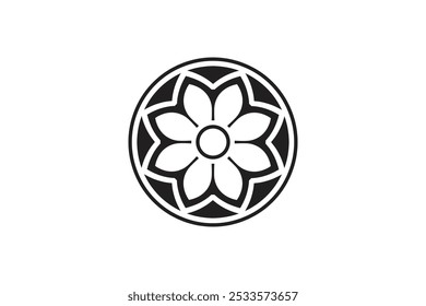 Vector flower shapes black isolated free vector and free editable background