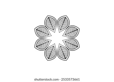 Vector flower shapes black isolated free vector and free editable background