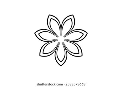 Vector flower shapes black isolated free vector and free editable background