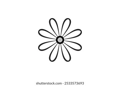 Vector flower shapes black isolated free vector and free editable background