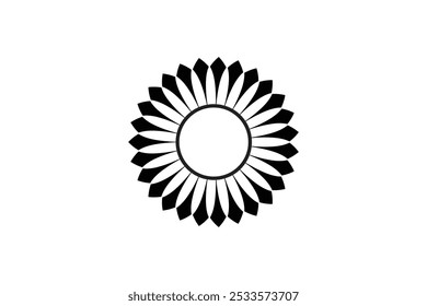 Vector flower shapes black isolated free vector and free editable background