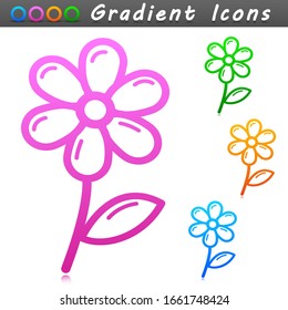 Vector flower symbol icon design