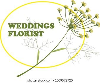 Vector flower symbol. Line style logotype for flower shop isolated on white background and easy to use. Perfect logo for your business. Clean and minimalistic symbols.