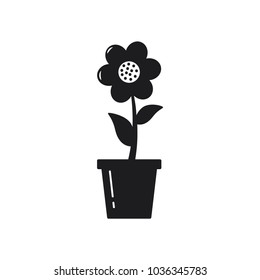 vector flower in trendy flat design 