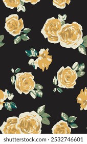 vector flower trendy textile design, all over seamless pattern wrapping paper design, digital image printing factory  