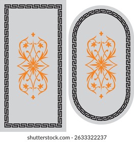 Vector Flower versace desingning Black 1162.eps
