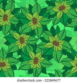 Vector Flower vintage seamless background. Suitable for various designs, invitation, thank you card, wrapping paper pattern and scrapbooking. Vector 10 EPS 
