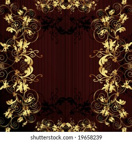 Vector Flower vintage wallpaper (Raster version 25524550)
