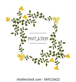 Vector - Flower wedding invitation card, save the date card, greeting card