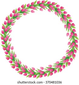 Vector flower wreath