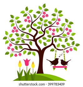 Similar Images, Stock Photos & Vectors of Flowering spring tree with