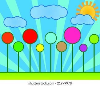 vector flowers