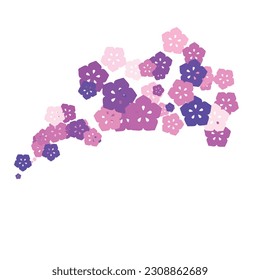 vector of a lot of flowers.