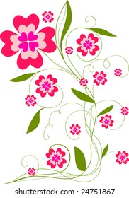 Vector flowers