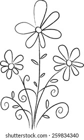 Vector Flowers Stock Vector (Royalty Free) 259834340 | Shutterstock