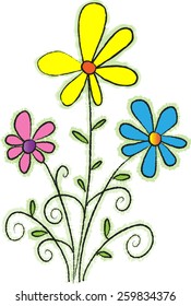vector flowers