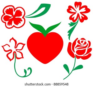 vector flowers