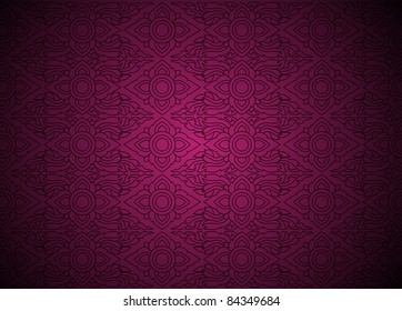 Vector of flowers against colorful background
