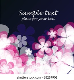 Vector flowers background