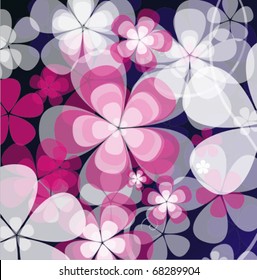 Vector flowers background