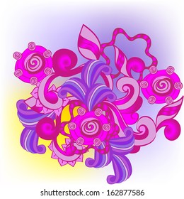 vector flowers banner for your design