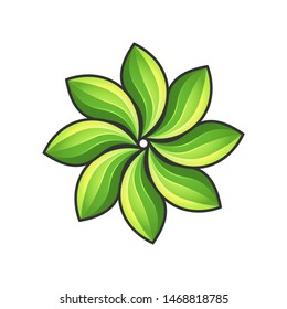 Vector Flowers with bright colors. A logo for businesses around beauty or nature. Design for brands and labels.