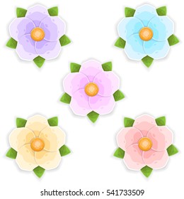 Vector flowers decoration