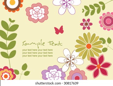 vector flowers design