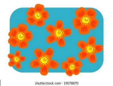 Vector flowers - design elements (2nd of 6)