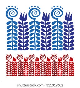 vector flowers, ethnic decor, fairy tale, flower decoration, magic Flower