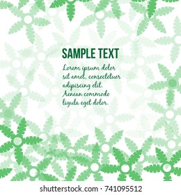 Vector flowers and herbs frame. Design for herbal tea, natural cosmetics, perfume, health care product.
