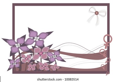 vector flowers for international women's day